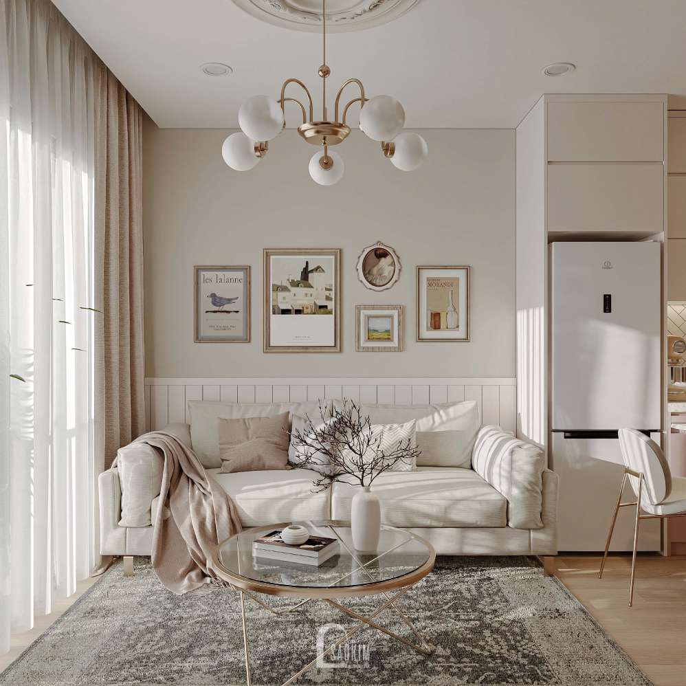 Thiết Kế Nội Thất Chung Cư Vinhomes Ocean Park 1 Ngủ + 1 Phong Cách Modern Scandinavian